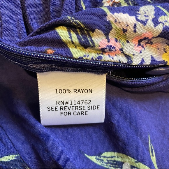 Brixon Ivy Floral Janella Romper, XS, Blue Floral - Picture 7 of 10